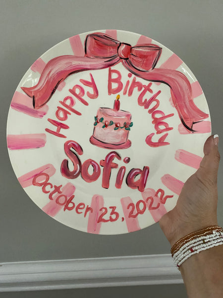 First Birthday Plate