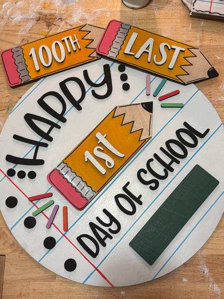 18 inch Happy School Days Round