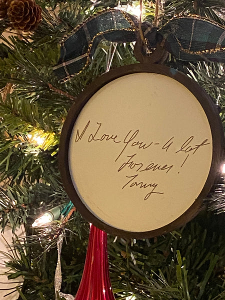 Handwriting Ornament