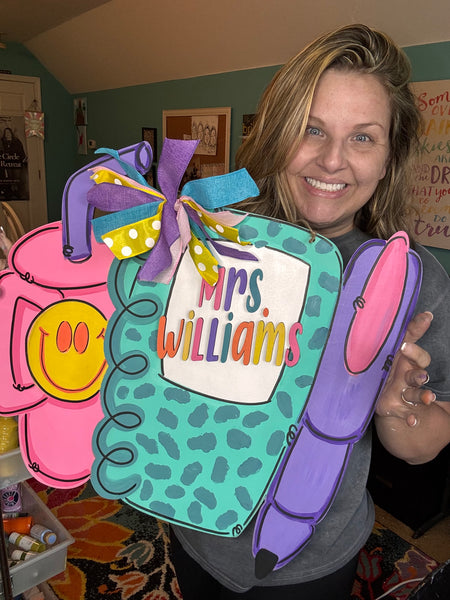 Teacher Essentials Door Hanger