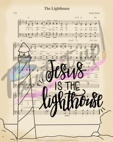 Paint your own Lighthouse Hymnal Page