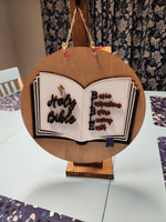 Holy Bible Wooden Door Hanger