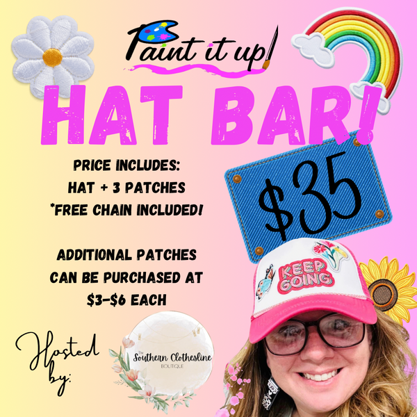 05/16/2024 (6:30 pm) Hat Bar and Charm Bar!-$35