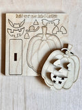 Fall Wooden Punch Card Crafts