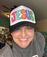 Hand-painted Jesus Trucker Hat