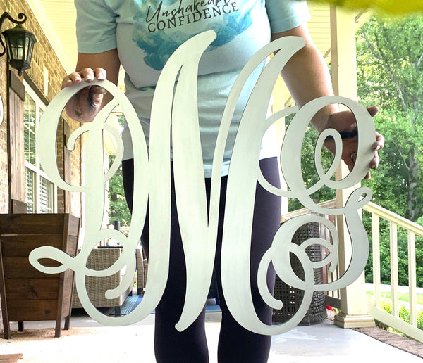 Wwd Monogram Wood Monogram – Paint it up!