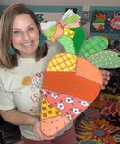 Patchwork Carrot Wood Sign/Door Hanger (DIY)
