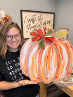 Printed Pumpkin Door Hanger