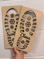 Christmas Footprint Stencils