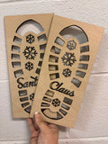 Christmas Footprint Stencils