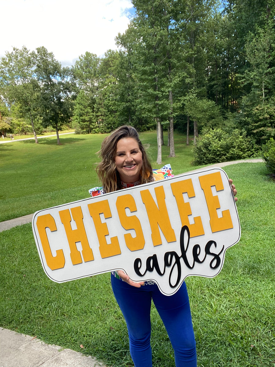 School/Mascot Sign – Paint it up!