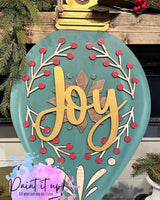 Vintage Joy Bulb Door Hanger