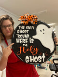 Holy Ghost Halloween Wood Sign/Door Hanger DIY