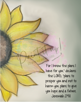 Jeremiah 29:11 Sunflower