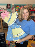 Sun Bonnet Sadie Lou Wood Sign/Door Hanger (DIY)