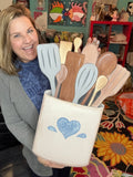 Utensil Crock Wood Sign/Door Hanger (DIY)