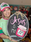 Jesus is my Jam Wood Sign/Door Hanger (DIY)