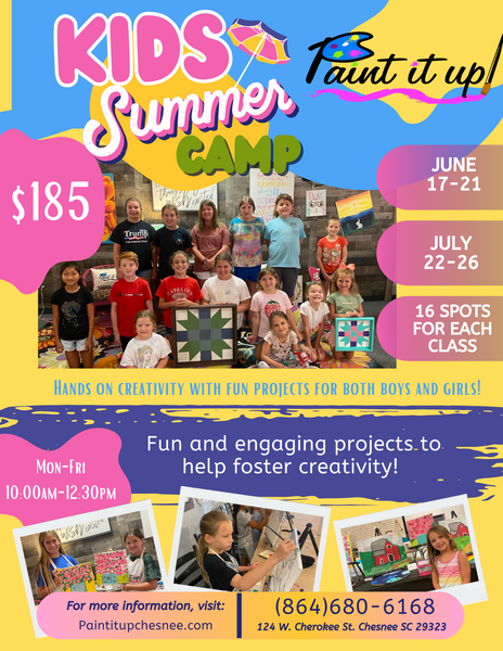Summer Kid's Art Camp Ages 5-12 (Jun 17-21)