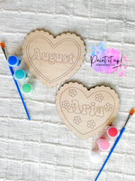 Wood Personalized Valentine Heart