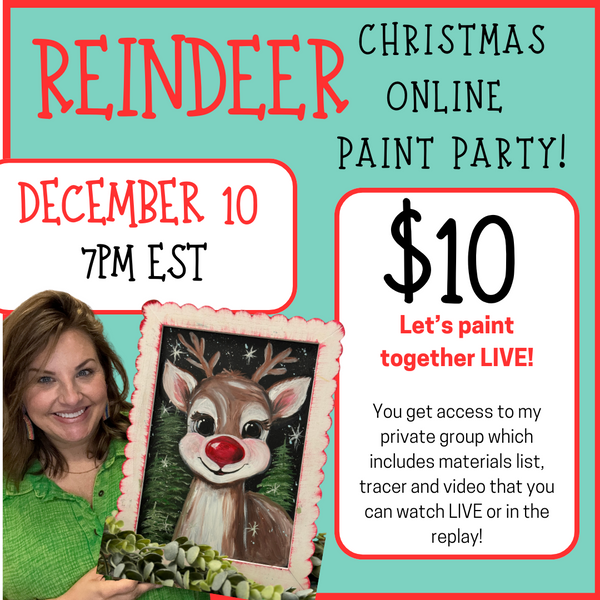 Reindeer Online Paint Party (REPLAY)