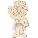 Uncle Sam (Full Body) Wood Sign/Door Hanger (DIY)