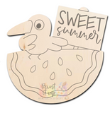 Watermelon Crow Wood Sign/Door Hanger (DIY)