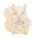 Squirrel with Acorn Door Hanger/Wood Sign