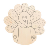 Patchwork Turkey Door Hanger/Wood Sign