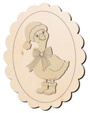 Christmas Goose Door Hanger/Wood Sign
