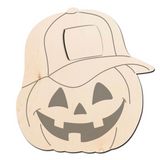Sporty Jack-o-Lantern Door Hanger/Wood Sign