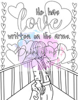 Love On His Arms Coloring Page