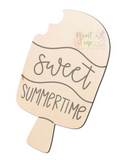 Popsicle Wood Sign/Door Hanger (DIY)