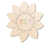 Simple Sunflower Wood Sign/Door Hanger (DIY)