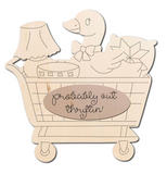 Thrifting Shopping Cart Wood Sign (DIY)