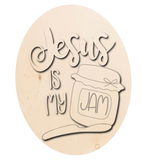 Jesus is my Jam Wood Sign/Door Hanger (DIY)