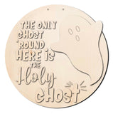 Holy Ghost Halloween Wood Sign/Door Hanger DIY