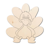 Silly Turkey Door Hanger/Wood Sign