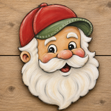 Sporty Santa Door Hanger/Wood Sign