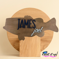 Personalized Bass Wooden Sign