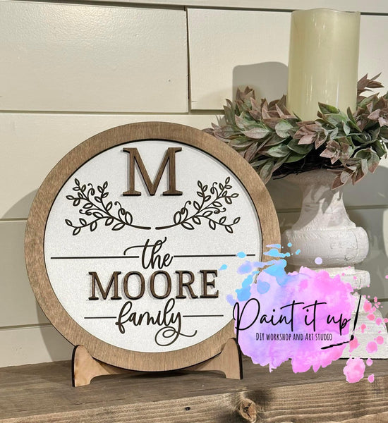 Personalized Family Plate w/ Stand