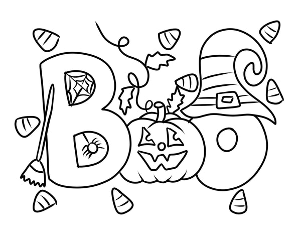 Boo Letters Canvas