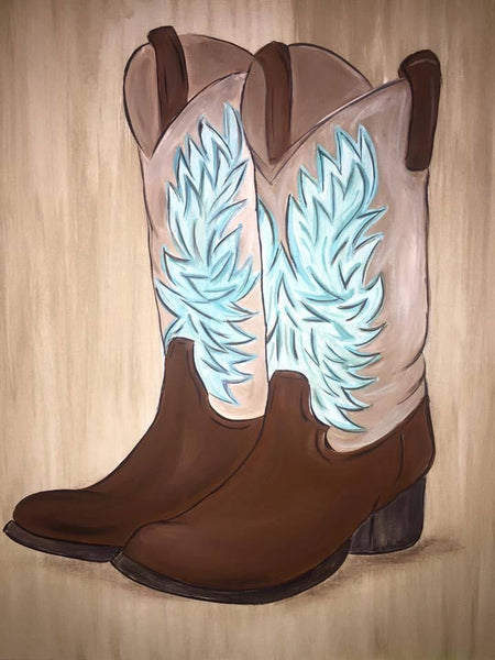 Cowboy Boots Canvas