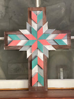 3D Quilted Wooden Cross (18 inch)