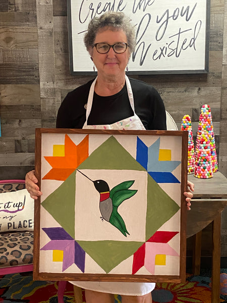 Hummingbird Barn Quilt