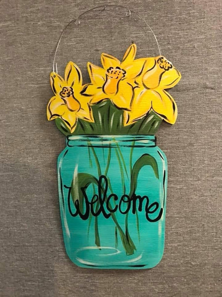 Daffodils Door Hanger