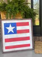 Star and Stripes Barn Quilt