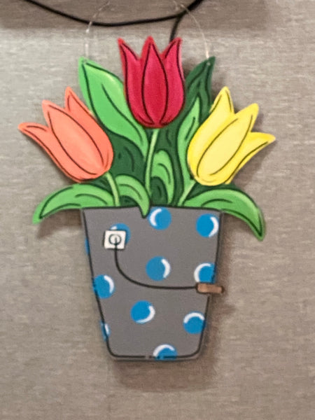 Tulips Door Hanger