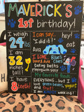 First Birthday Board
