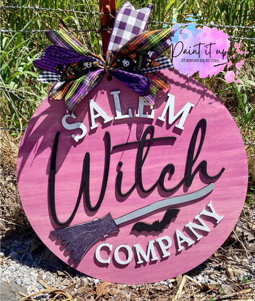 Salem Witch Company Wooden Door Hanger