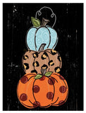 Stacked Pumpkins Wood Sign/Door Hanger DIY